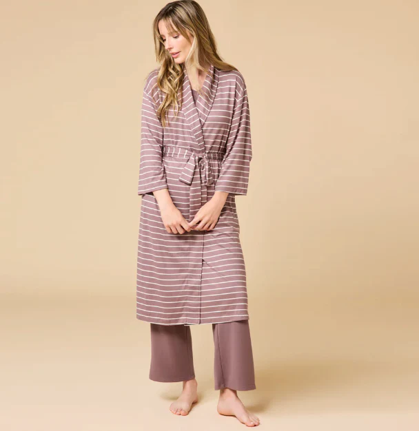 Stripe Dream Shawl Robe - Image 2