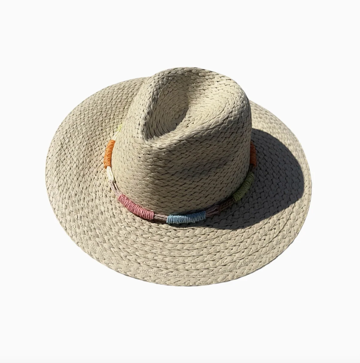 Sunset Beads Straw Hat- Light
