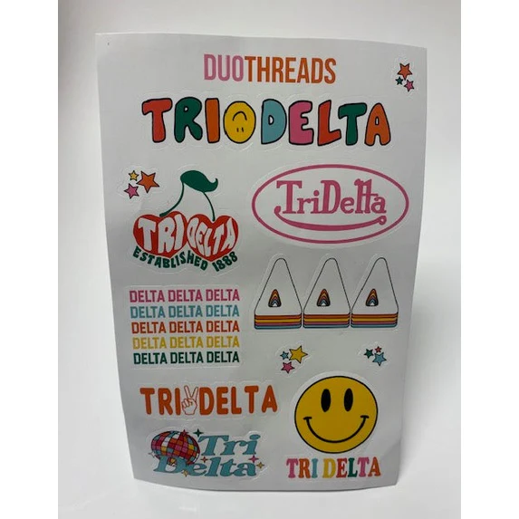 Tri Delta Sticker Sheet (FINAL SALE)