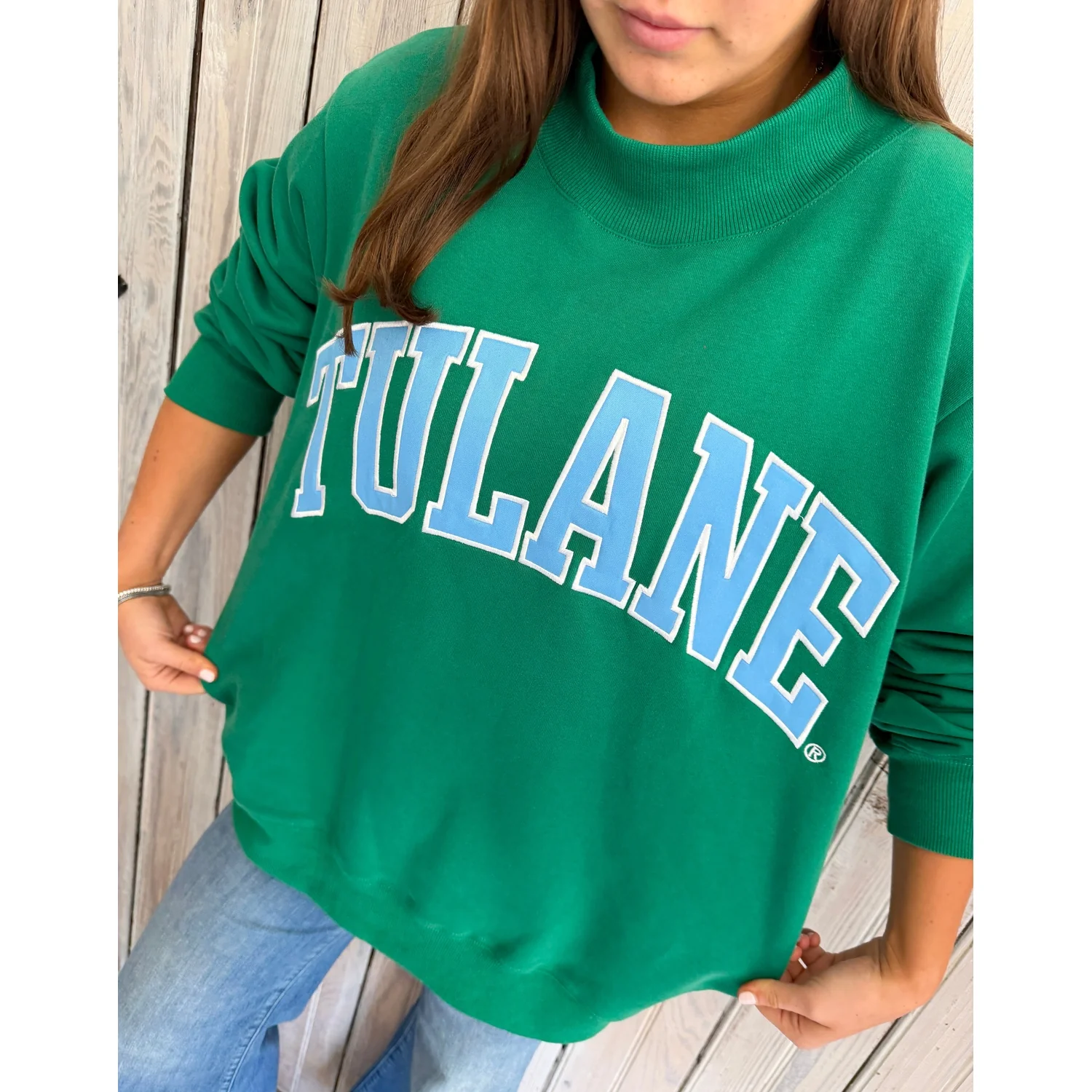 Tulane Mockneck Sweatshirt