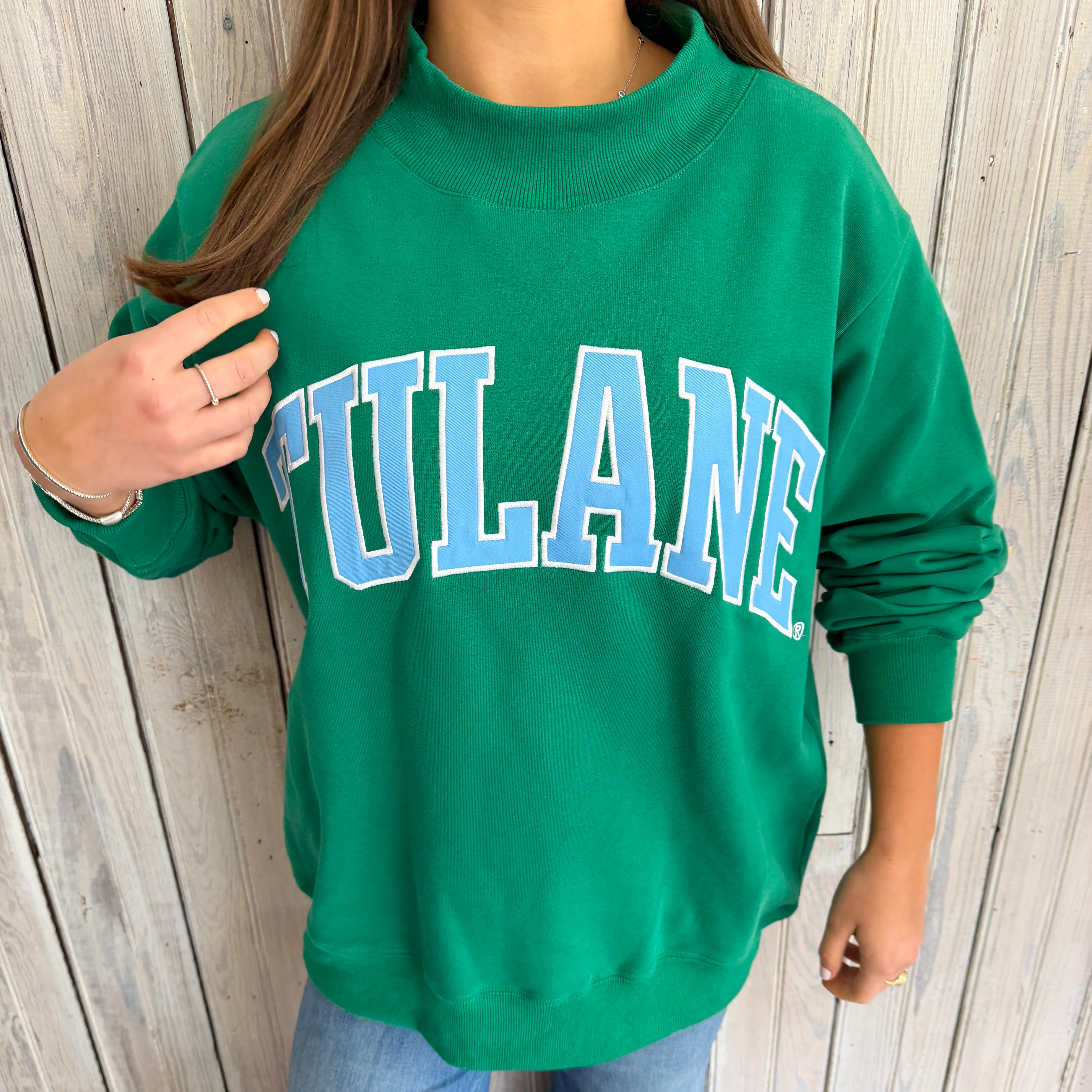 Tulane Mockneck Sweatshirt - Image 2