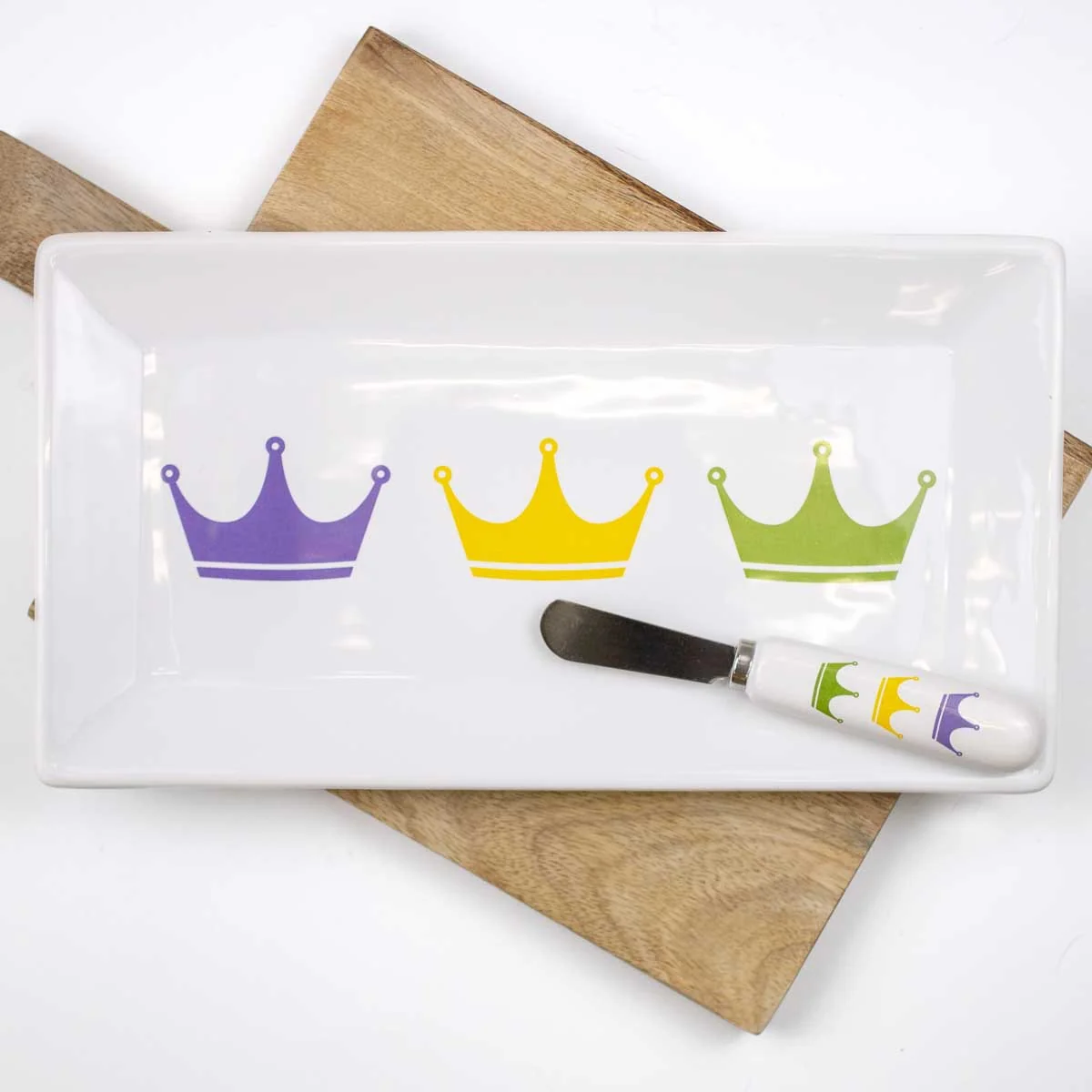 Victoria Crown Rectangle Platter - Image 2