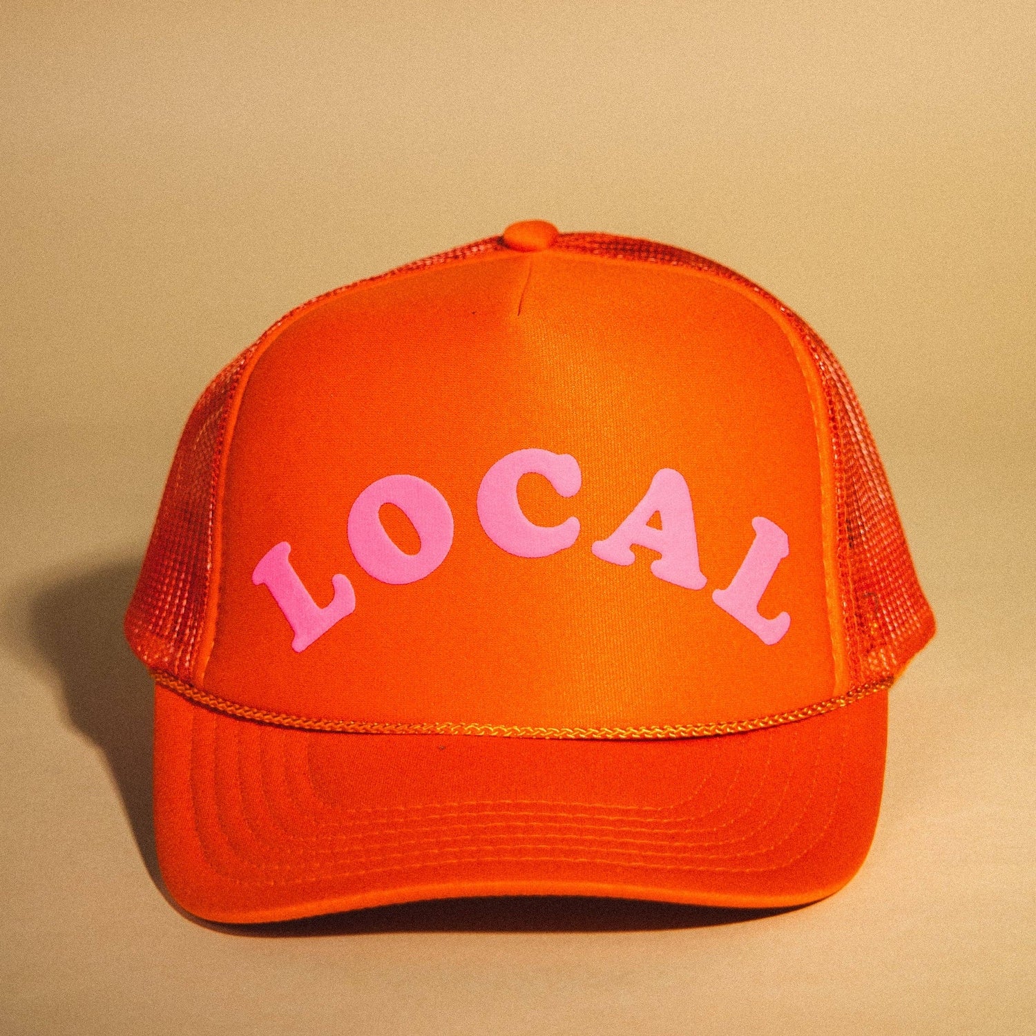 Orange "LOCAL" Trucker