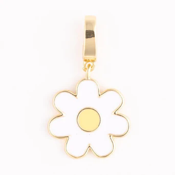 White Flower Charm