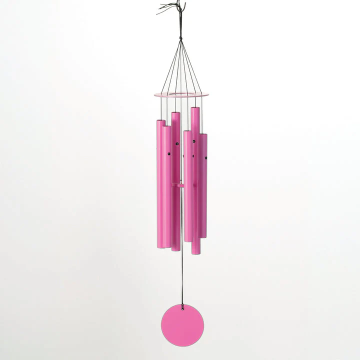 Wind Chime - Metal Top - Pink